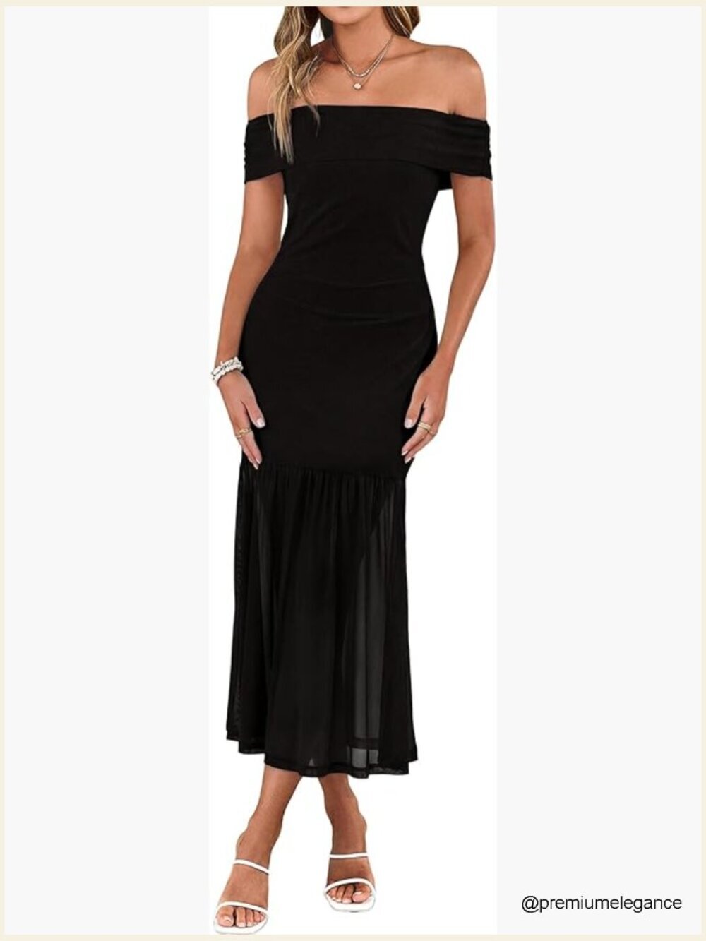 Off Shoulder Ruched Maxi Dress Formal Cocktail Wedding Guest